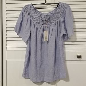 Blue striped top 0787. 0792